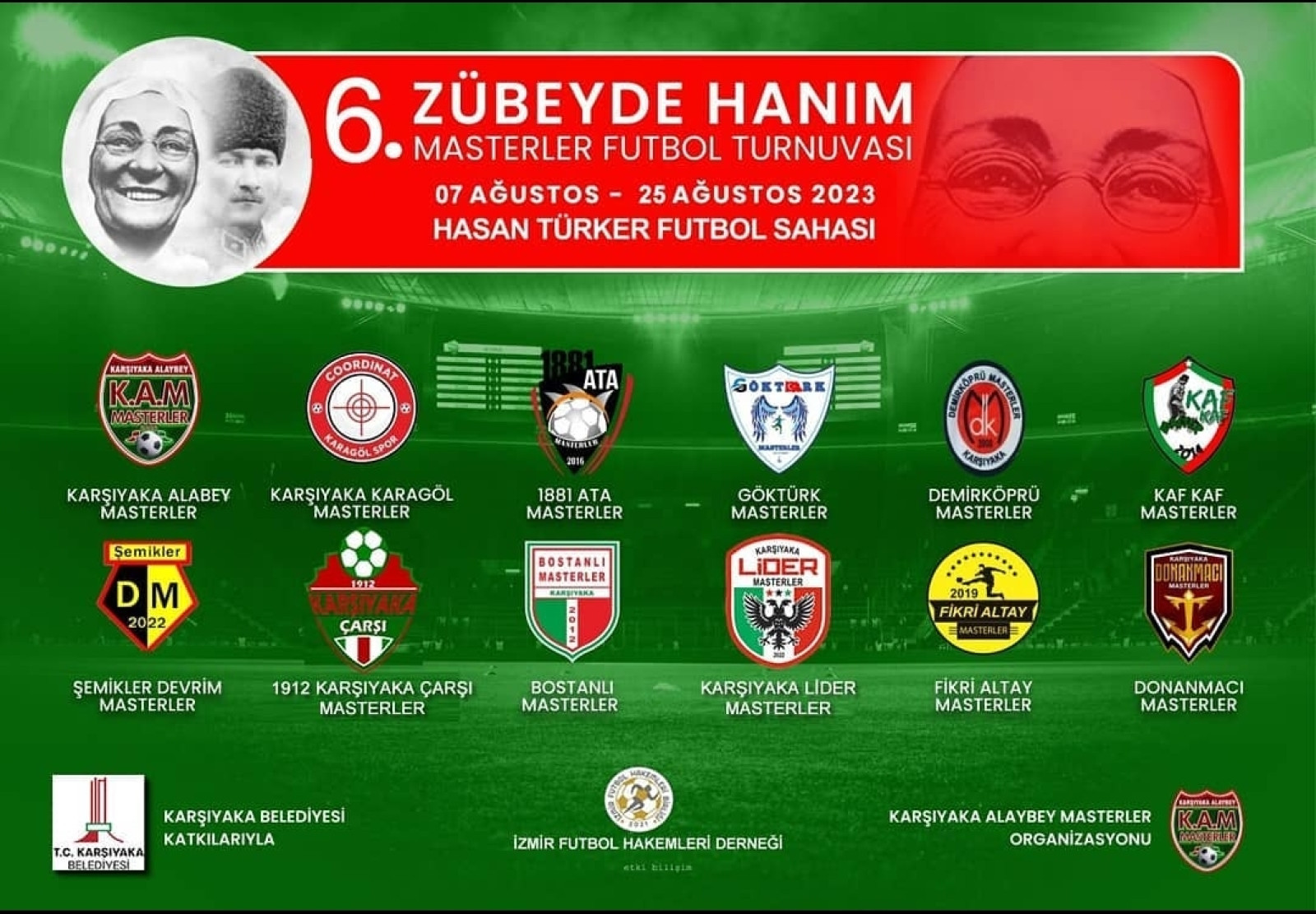 6. ZÜBEYDE HANIM MASTERLER FUTBOL TURNUVASI